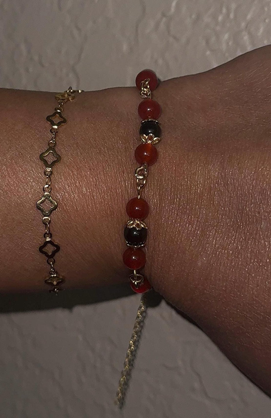 Carnelian & Obsidian Bracelet| Crystals for Courage, Confidence, Balance Spiritual Protection | Natural Crystal Jewelry | Handmade Jewelry