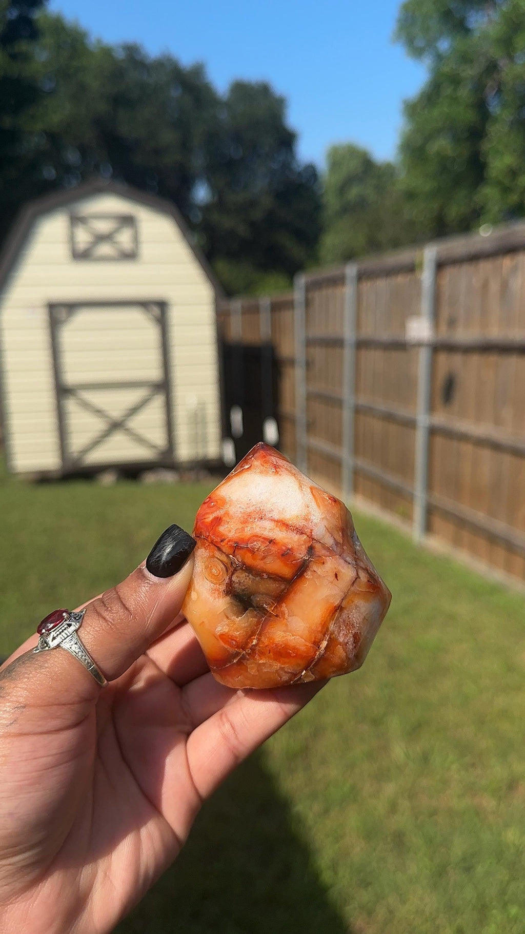 Natural Carnelian Crystal Flame | Choose Your Tower | Courage, Confidence, Passion, Creativity | Crystal Decor