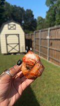 Natural Carnelian Crystal Flame | Choose Your Tower | Courage, Confidence, Passion, Creativity | Crystal Decor