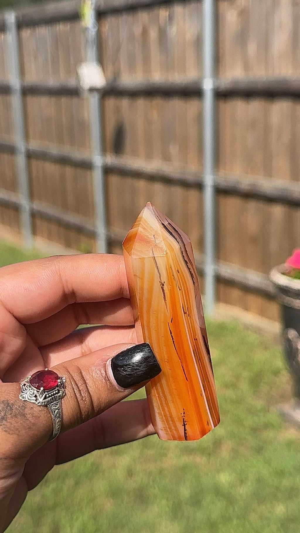 Natural Carnelian Crystal Tower | 3 Inch Tower Decor