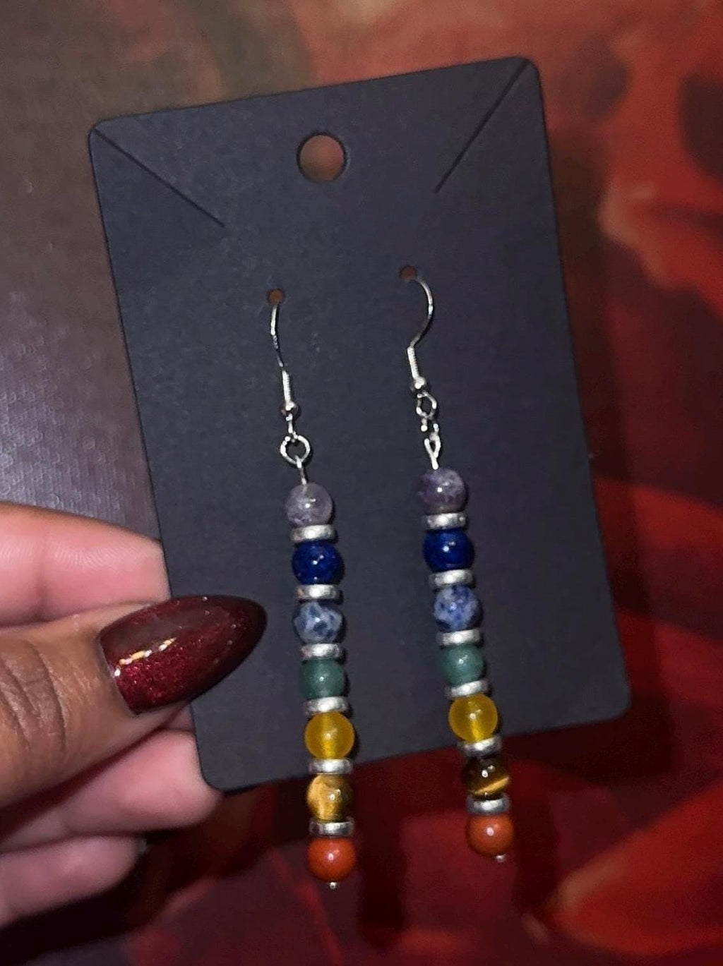 7 Chakra Balance Earrings | Chakra Earrings | Crystal Gift | Chakra Balance Jewelry | Crystal Jewelry | Crystal Healing Jewelry