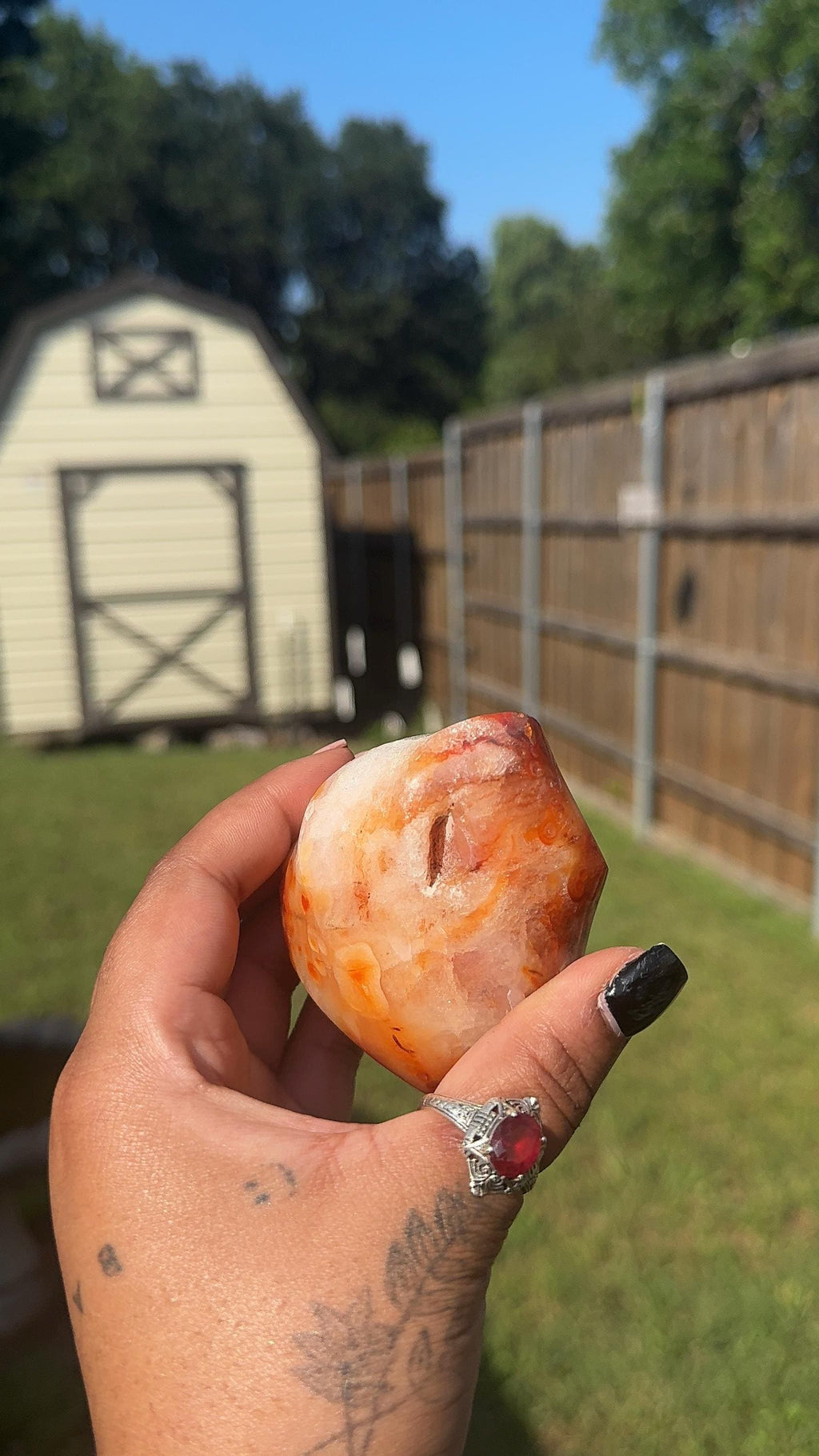 Natural Carnelian Crystal Flame | Choose Your Tower | Courage, Confidence, Passion, Creativity | Crystal Decor