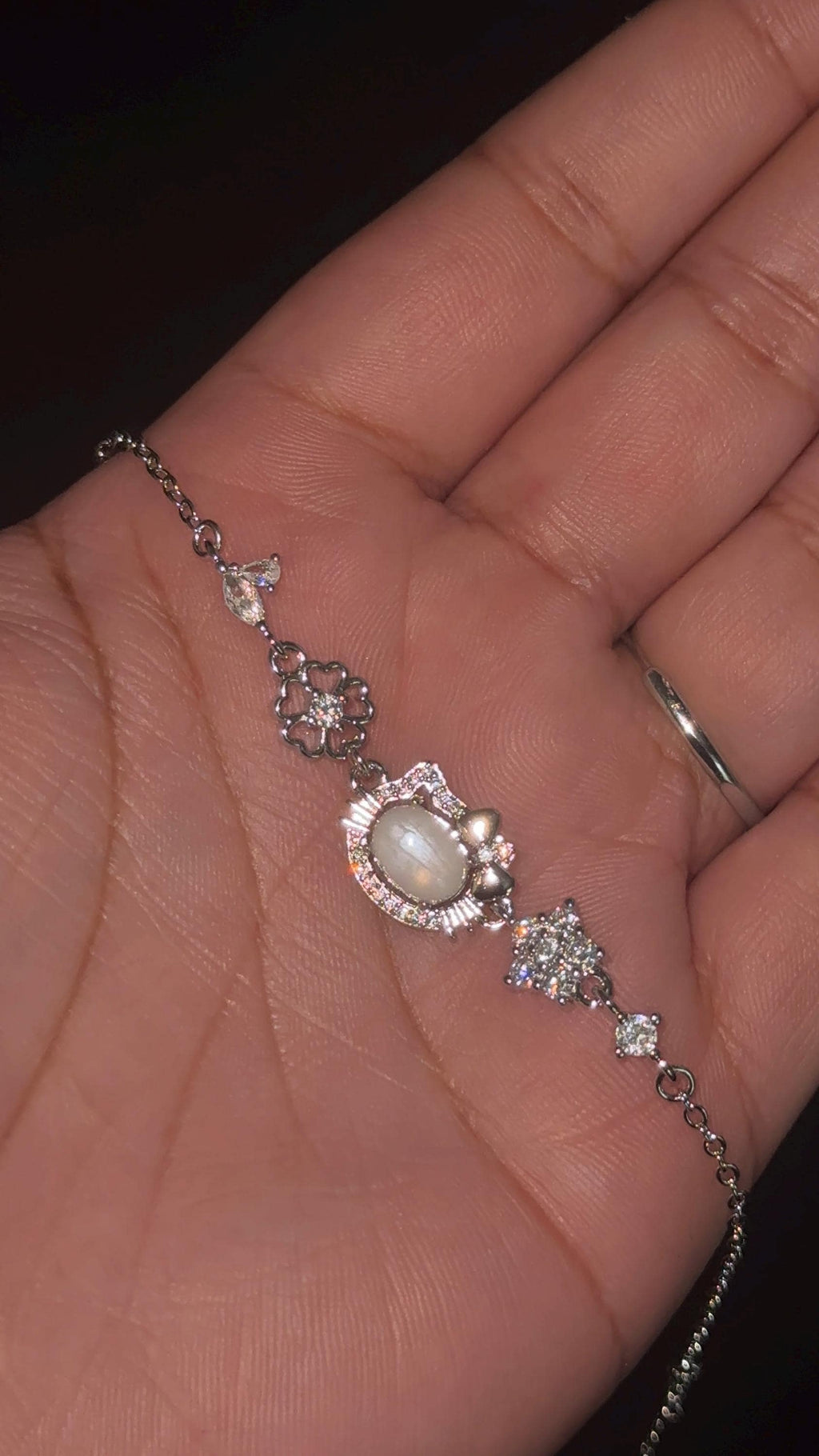 Hello Kitty Moonstone Bracelet