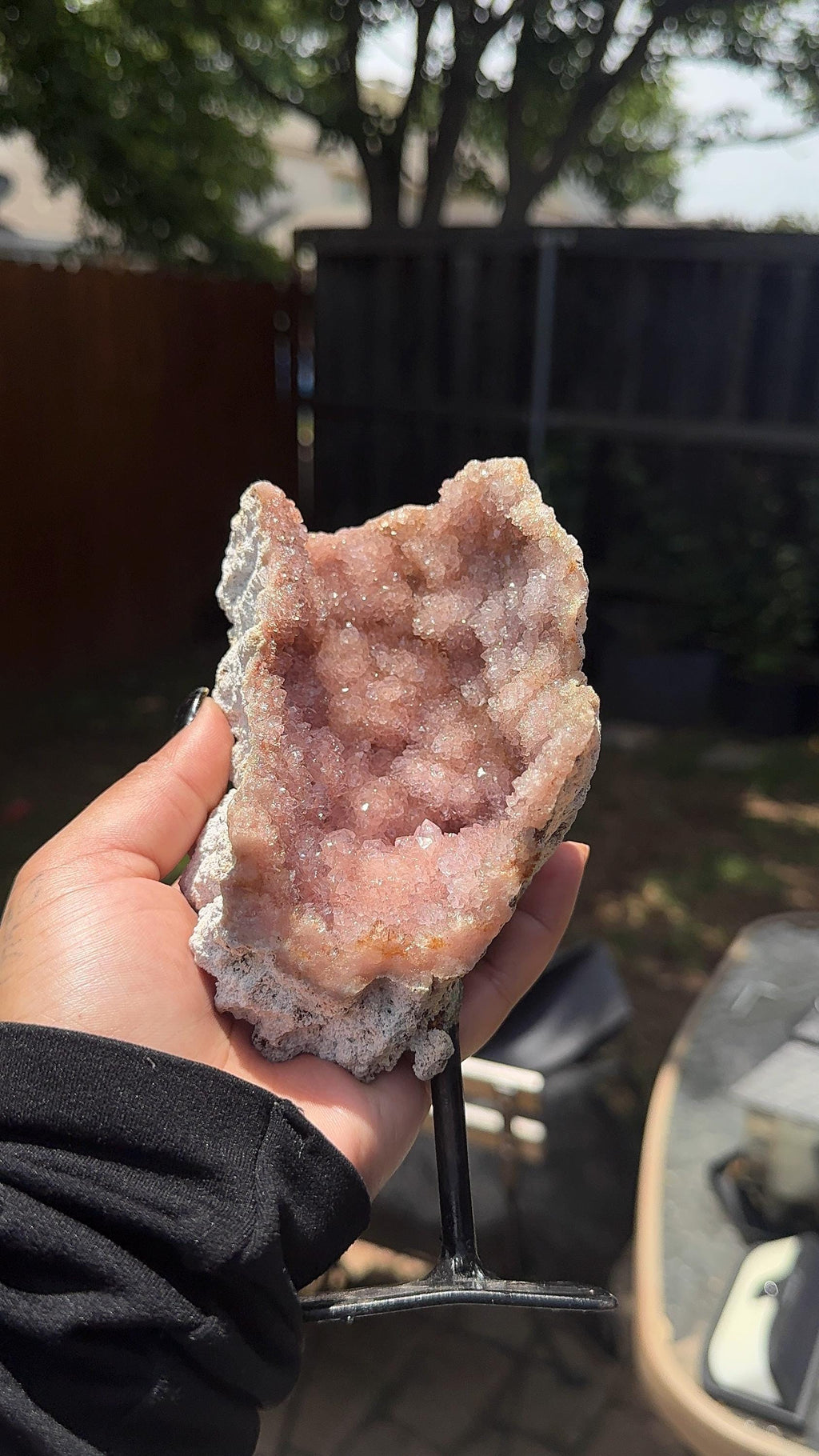 Natural Pink Amethyst Crystal Cluster | Anxiety Relief, Calm Energy Crystal Decor