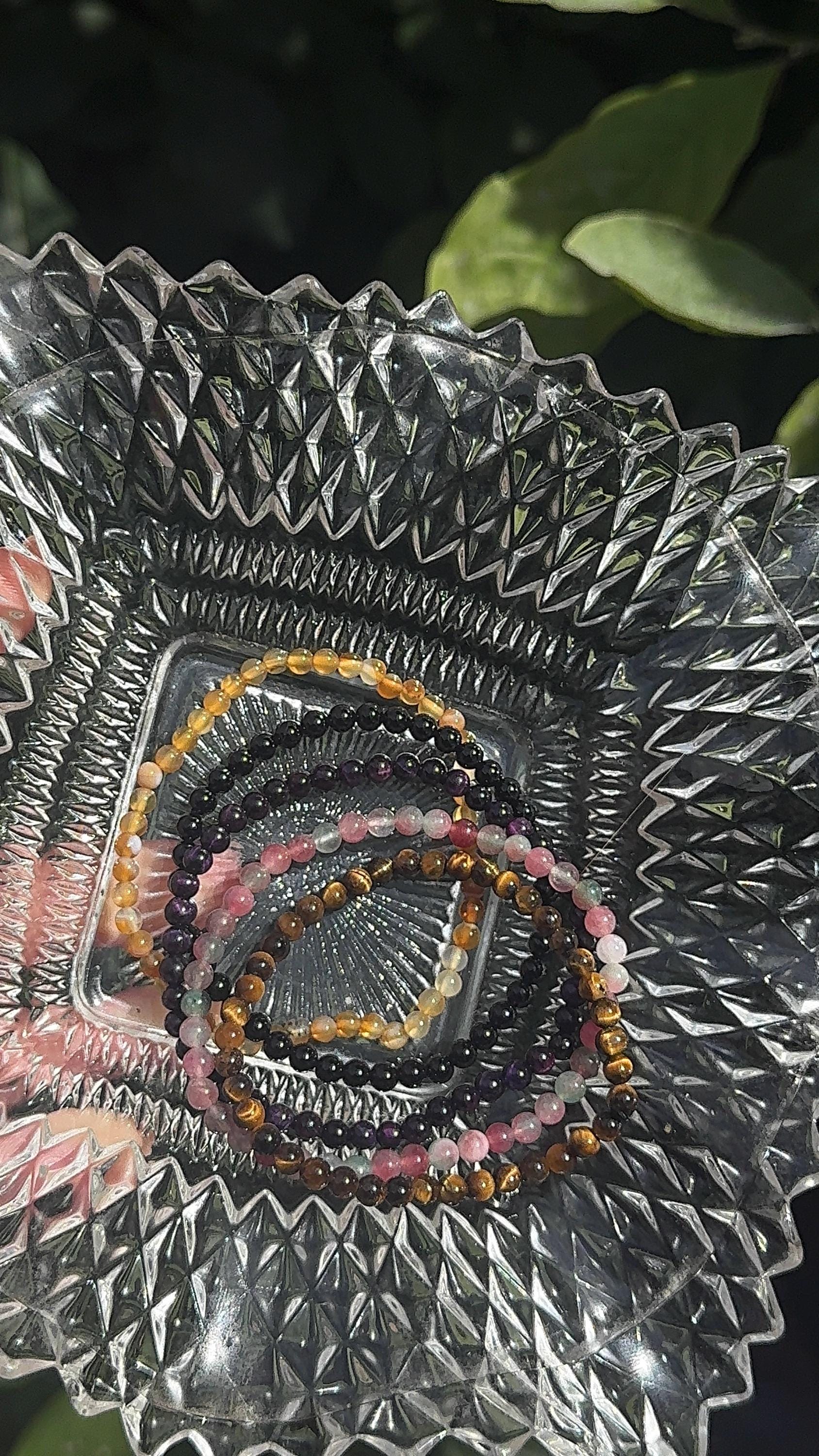 Handmade Crystal Stretch Bracelet – Variety Gemstone Jewelry