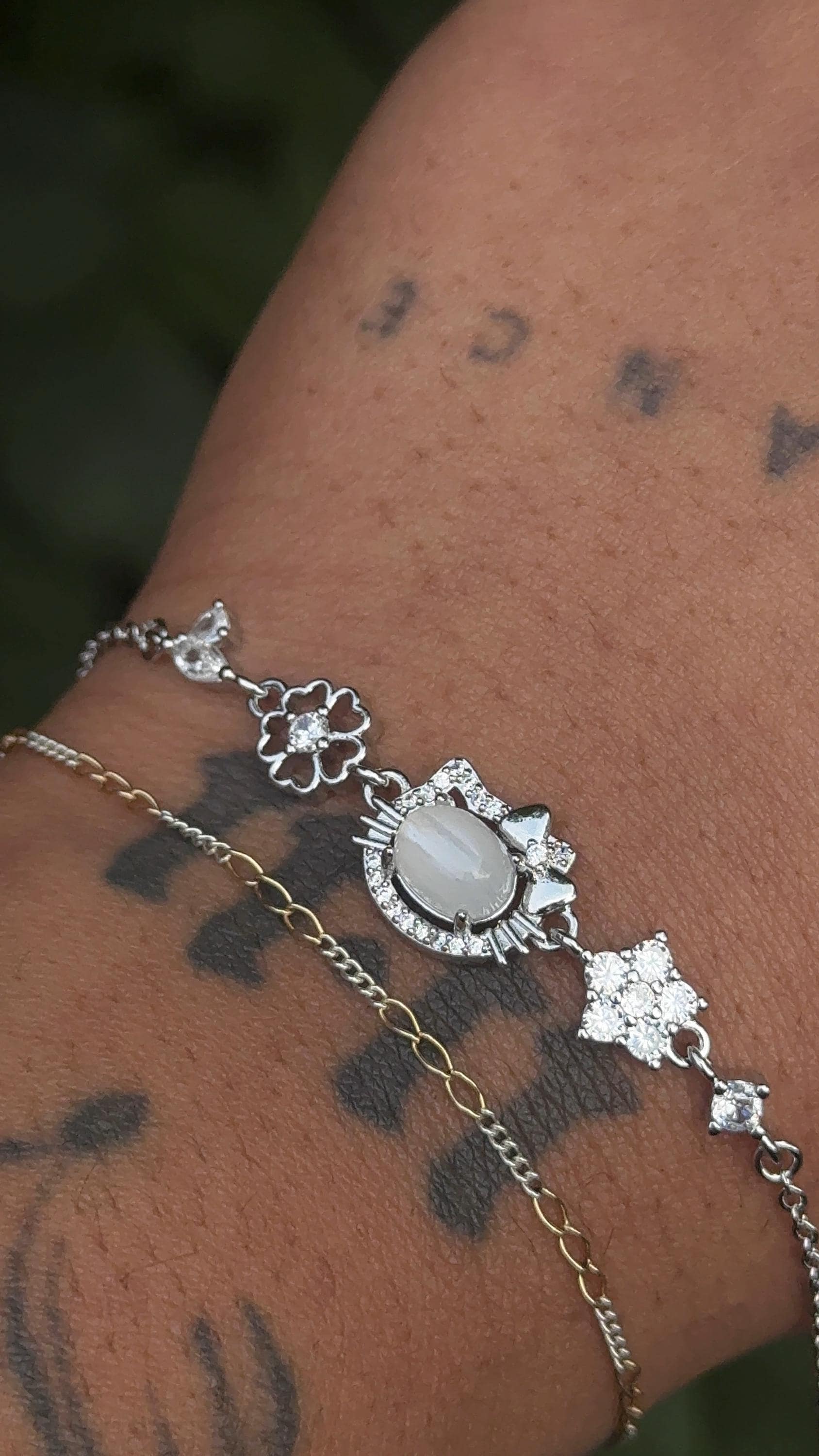 Hello Kitty Moonstone Bracelet