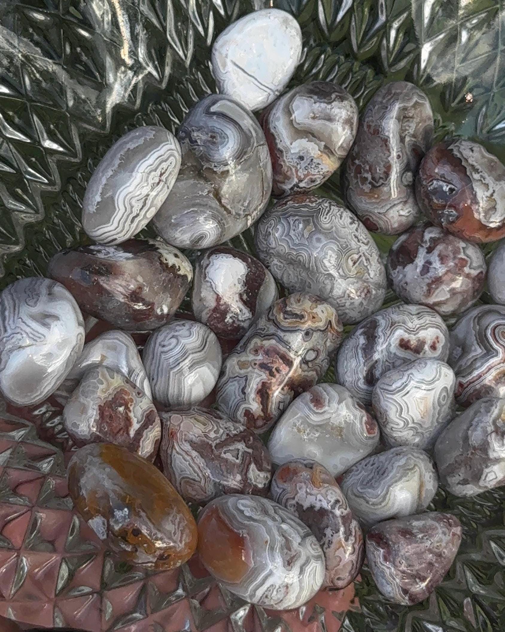 Mexican Crazy Lace Agate Tumble