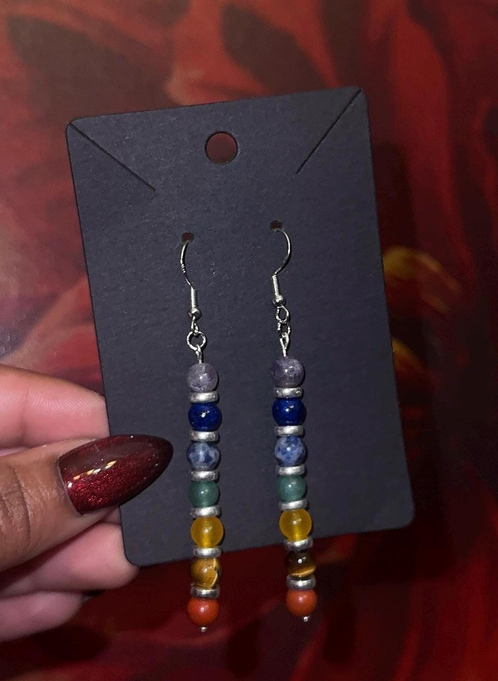 7 Chakra Balance Earrings | Chakra Earrings | Crystal Gift | Chakra Balance Jewelry | Crystal Jewelry | Crystal Healing Jewelry