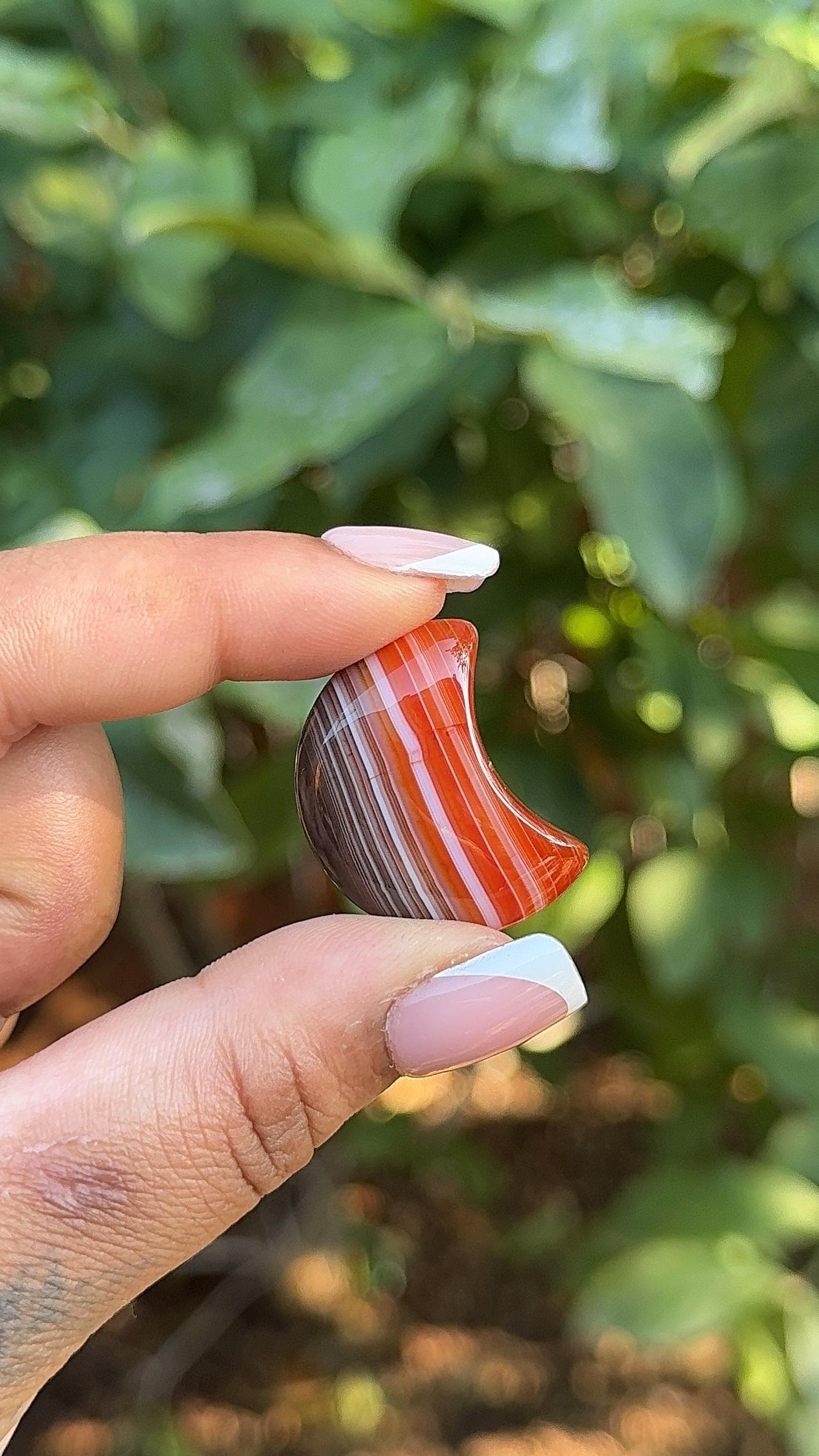 Natural Carnelian Moon