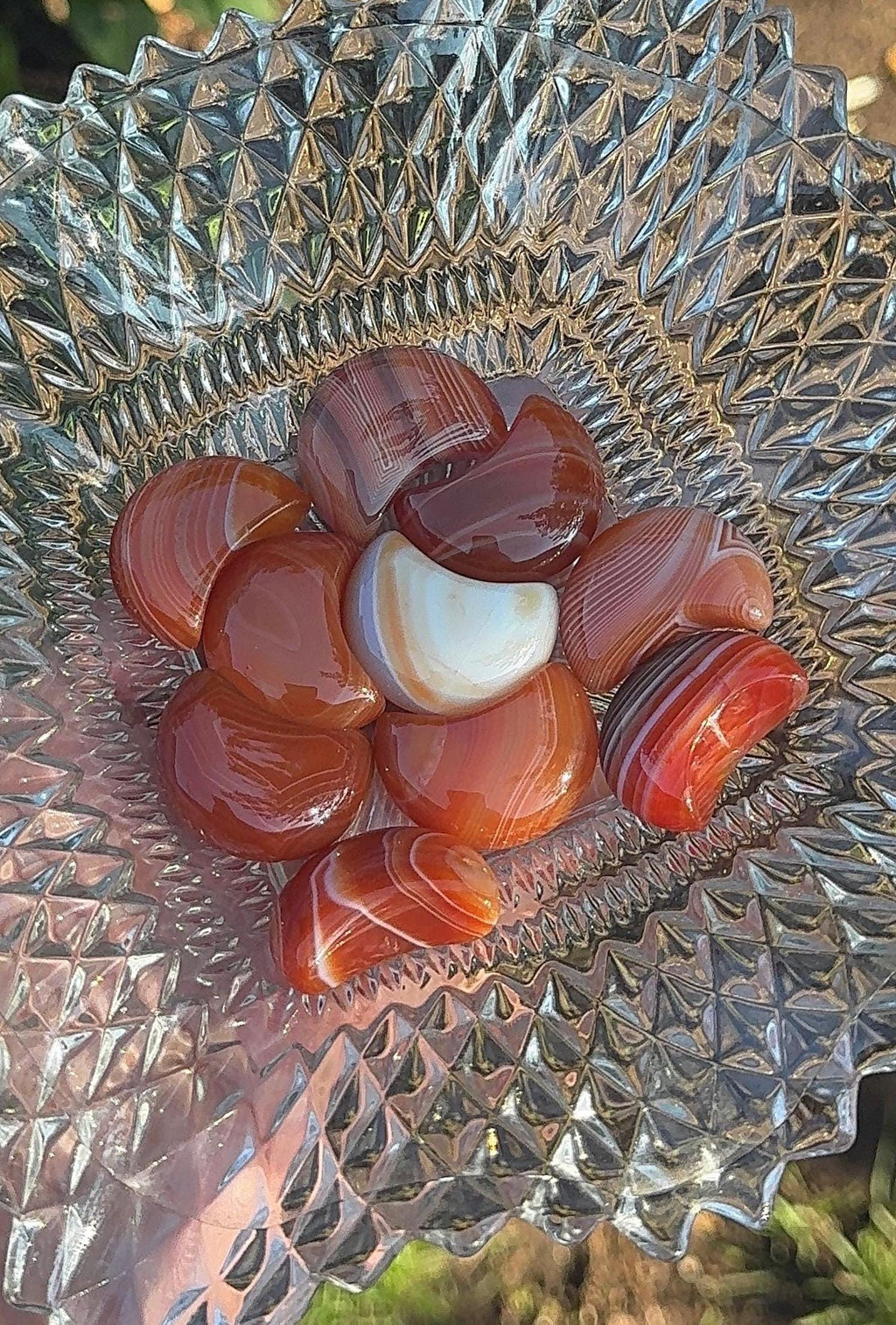 Natural Carnelian Moon