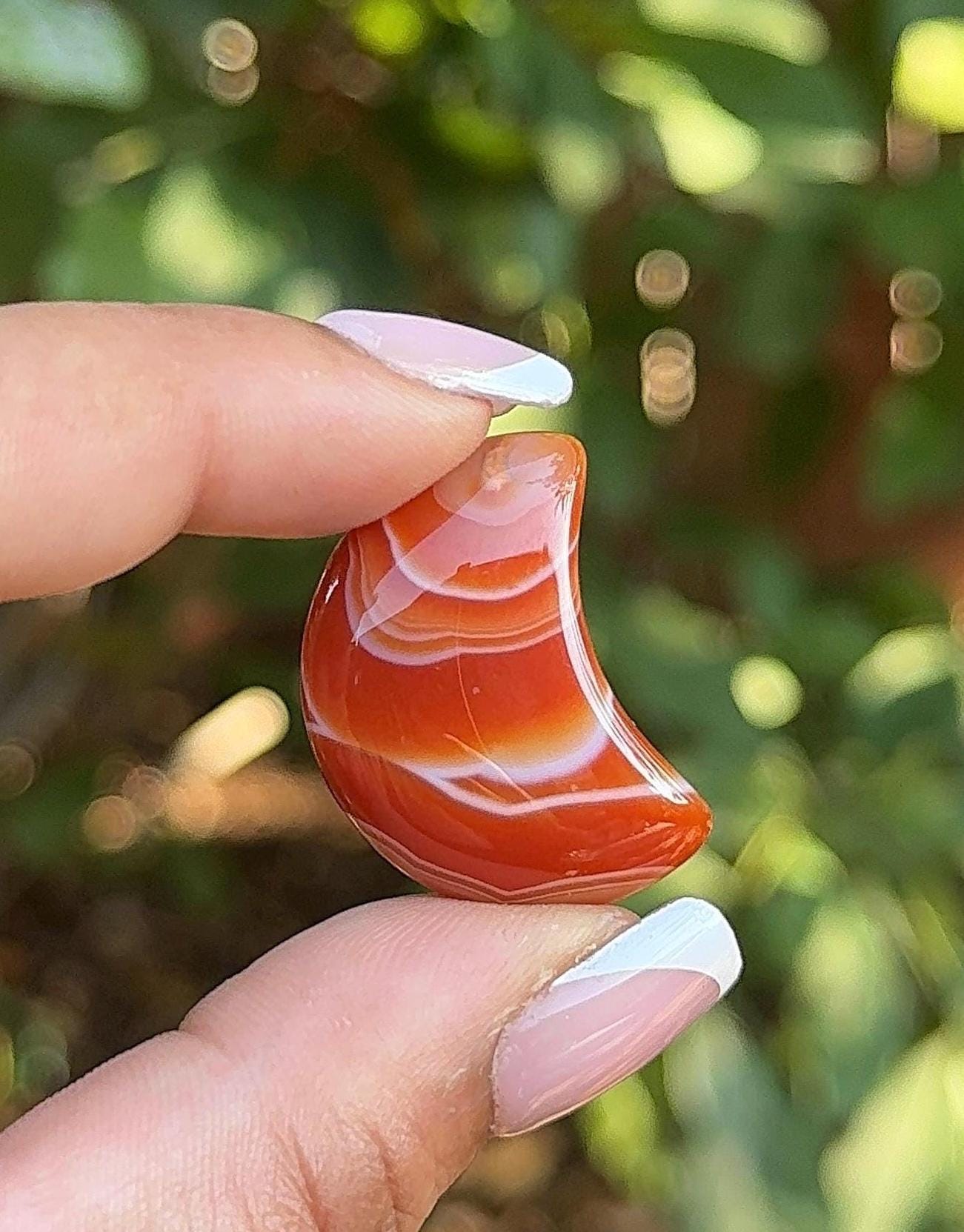 Natural Carnelian Moon