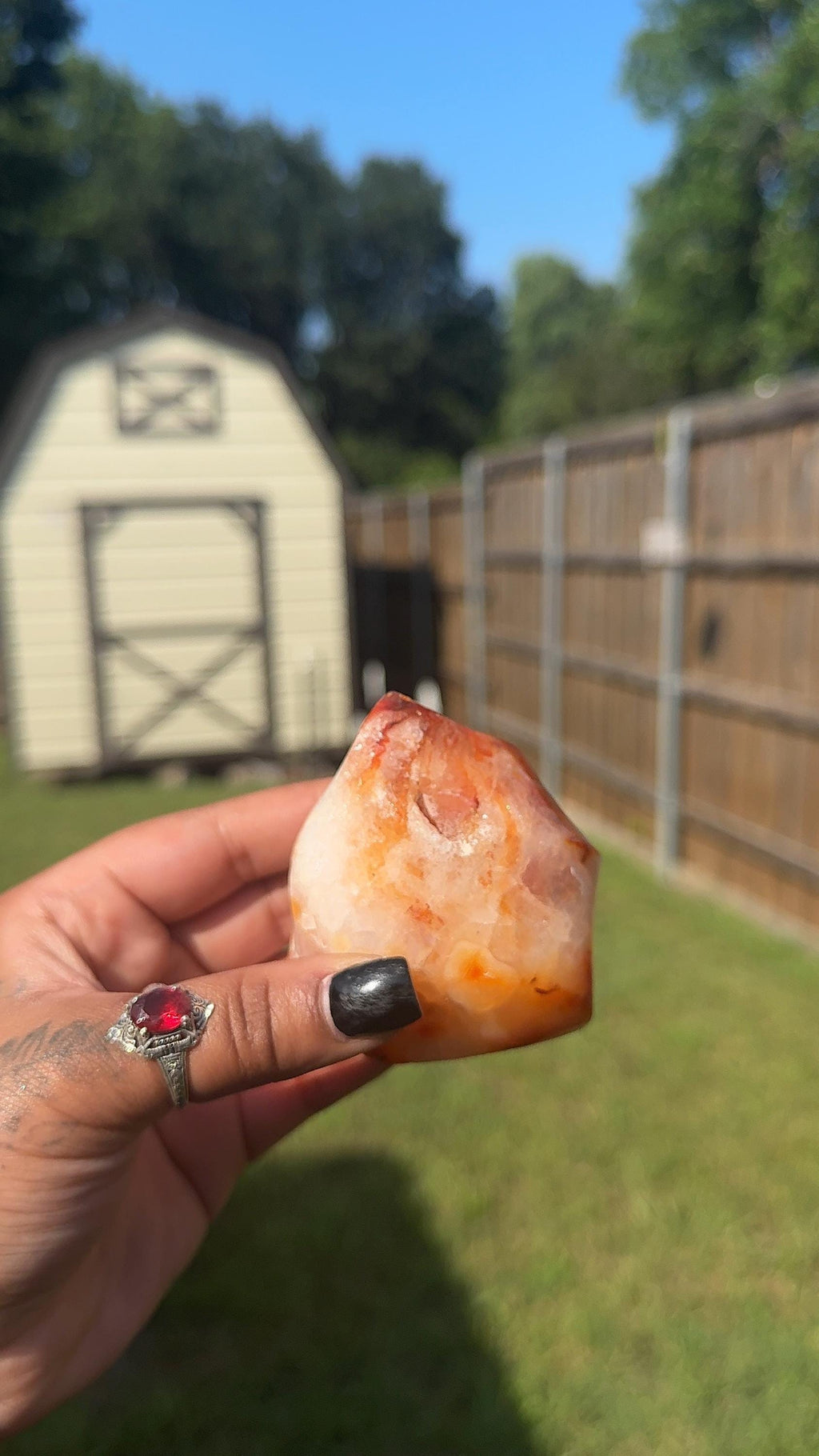 Natural Carnelian Crystal Flame | Choose Your Tower | Courage, Confidence, Passion, Creativity | Crystal Decor
