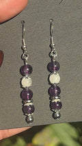 Amethyst & Moonstone Earrings