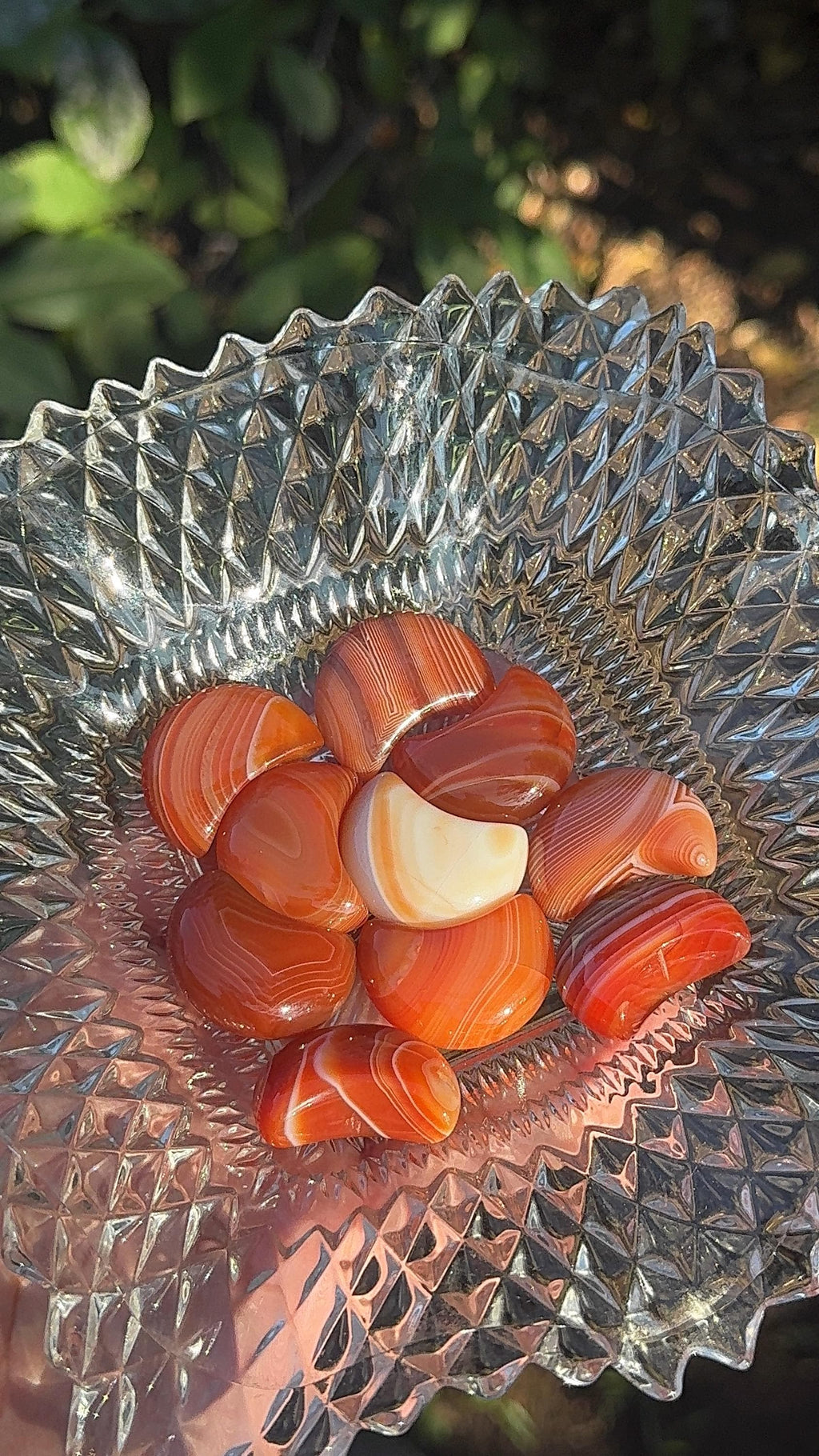 Natural Carnelian Moon