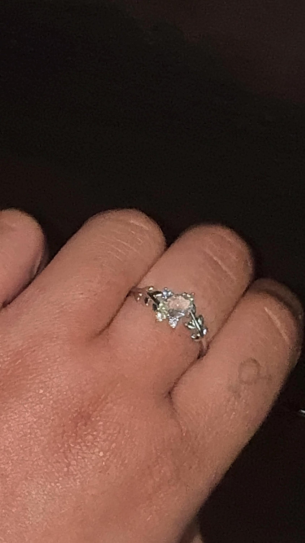 Vine Clear Quartz Ring