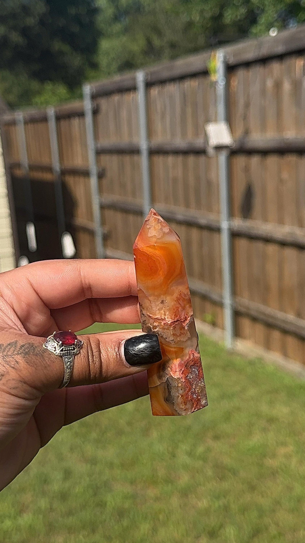 Natural Carnelian Crystal Tower | 3 Inch Tower Decor