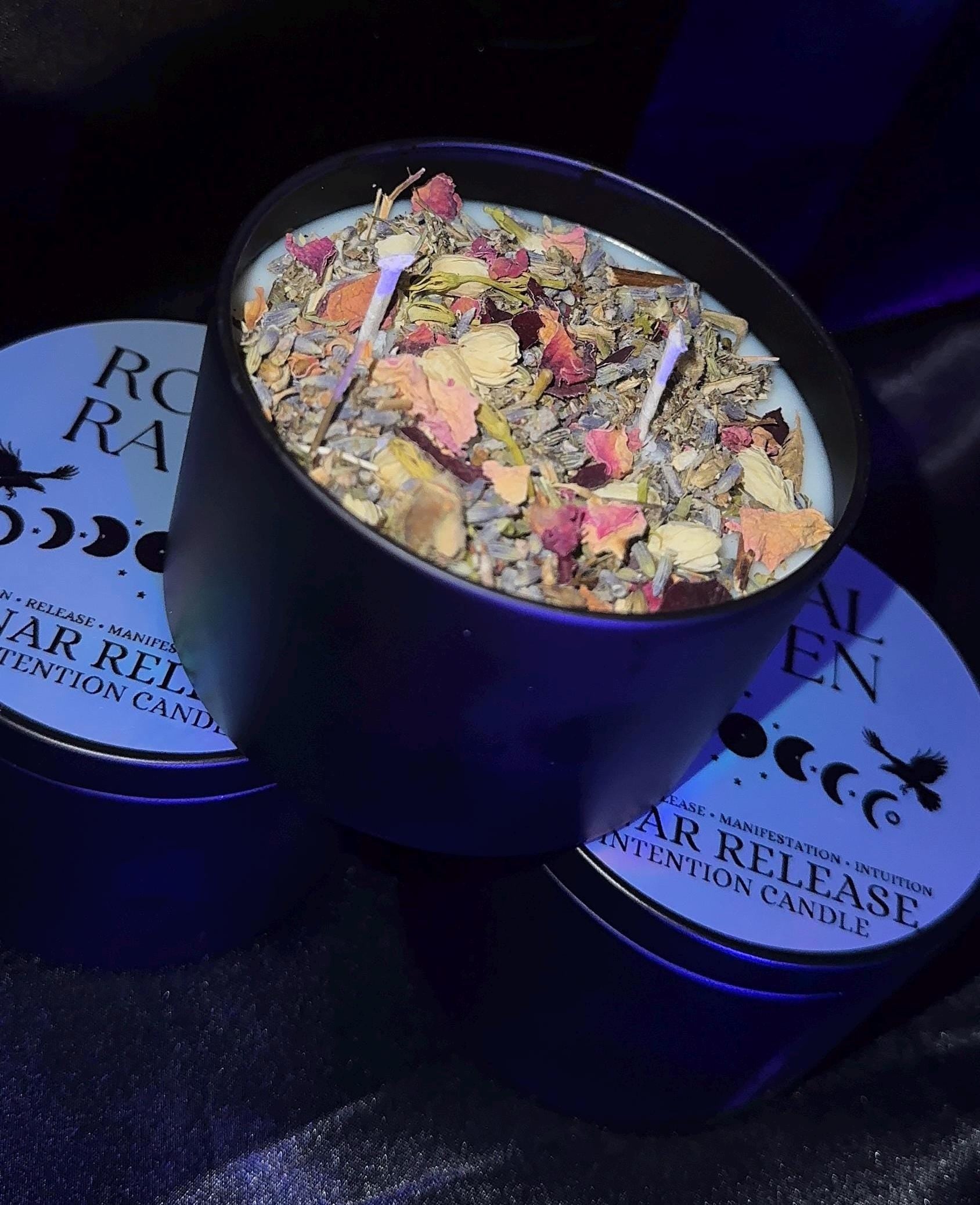 Full Moon Intention Candle | Moon Ritual Candle | Manifestation, Full Moon Release
