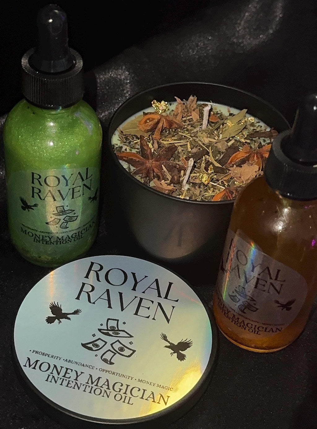 Money Manifestation Candle and Oil Bundle