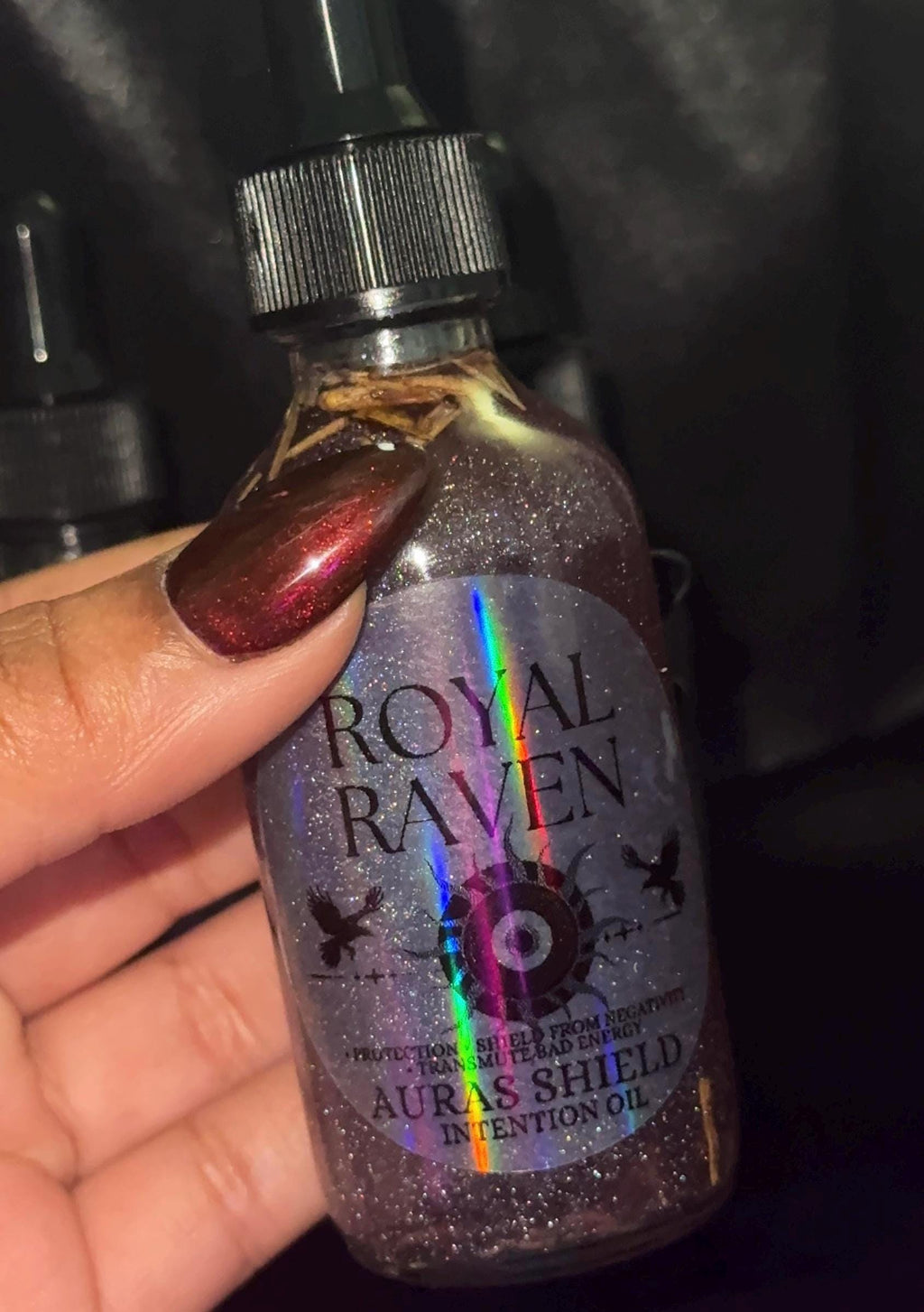 Protection Oil With Glitter | Energy Protection, Shield, Transmutation | Intention Oil
