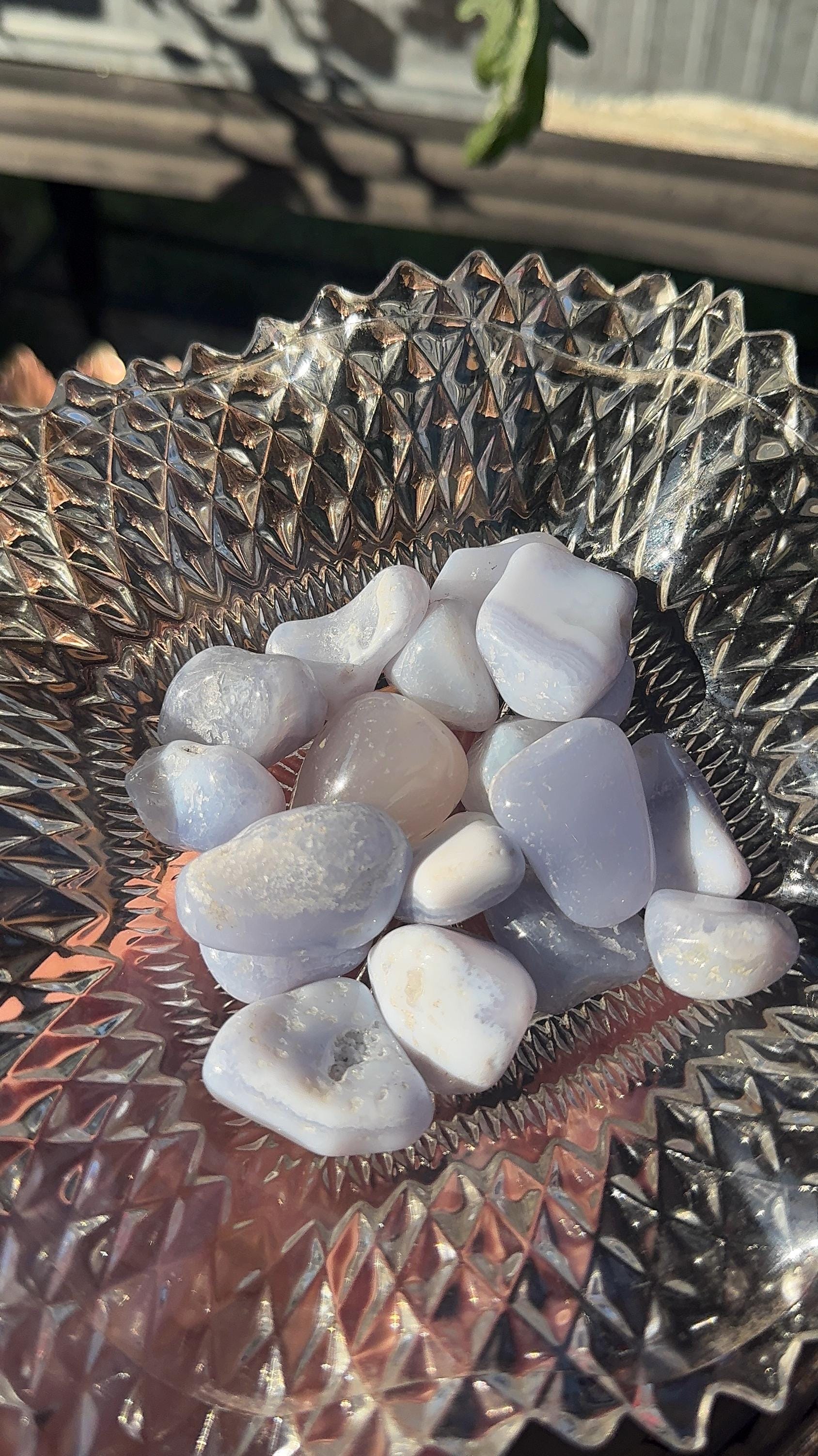 Blue Lace Agate Tumble Stone